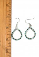 Bead & Wire Teardrop Earrings
